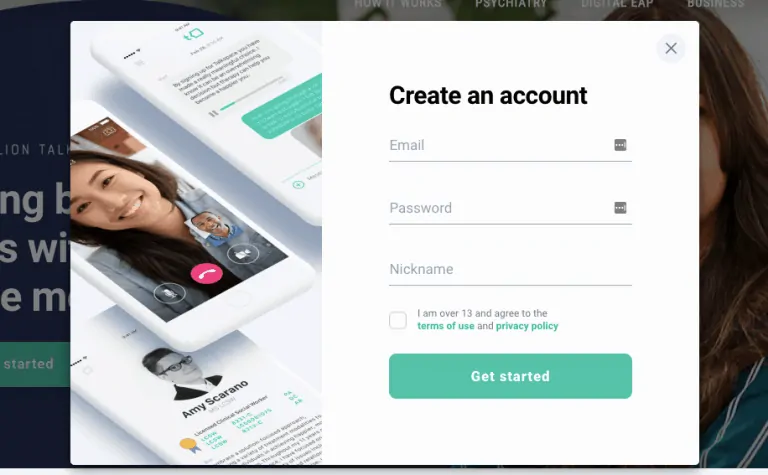 Talkspace signup