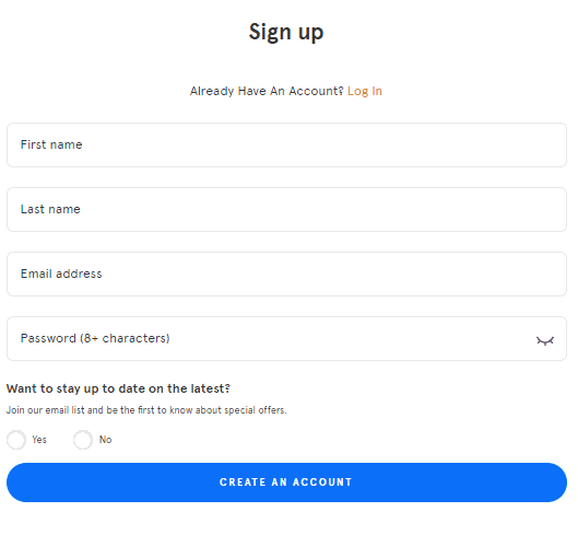 Signing Up on Headspace