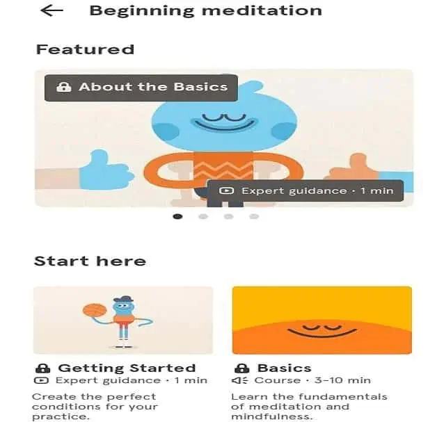 Starting Meditation in Headspace App