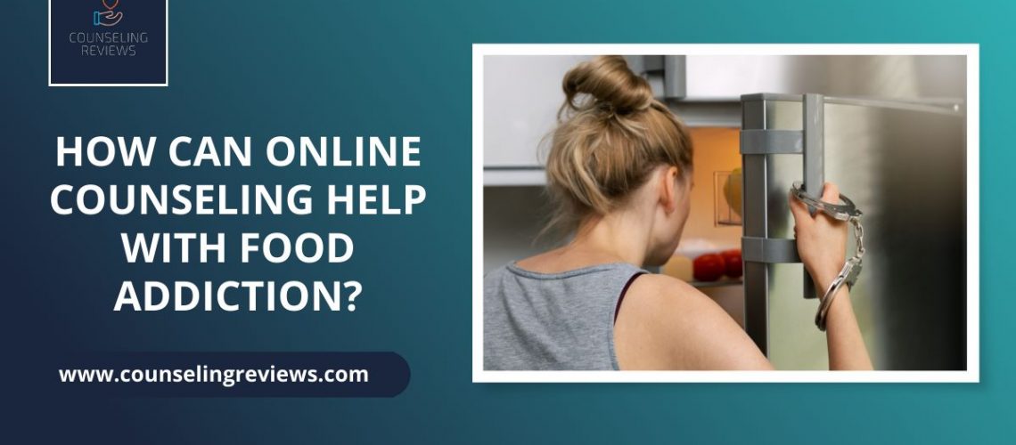 How can counseling help with food addiction