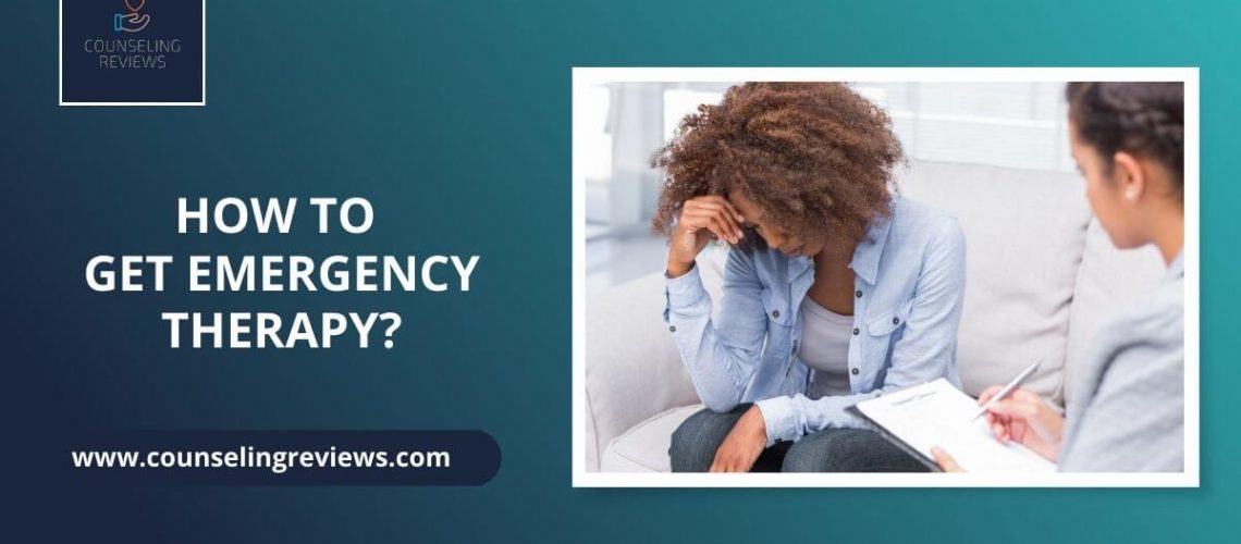 How to get emergency therapy