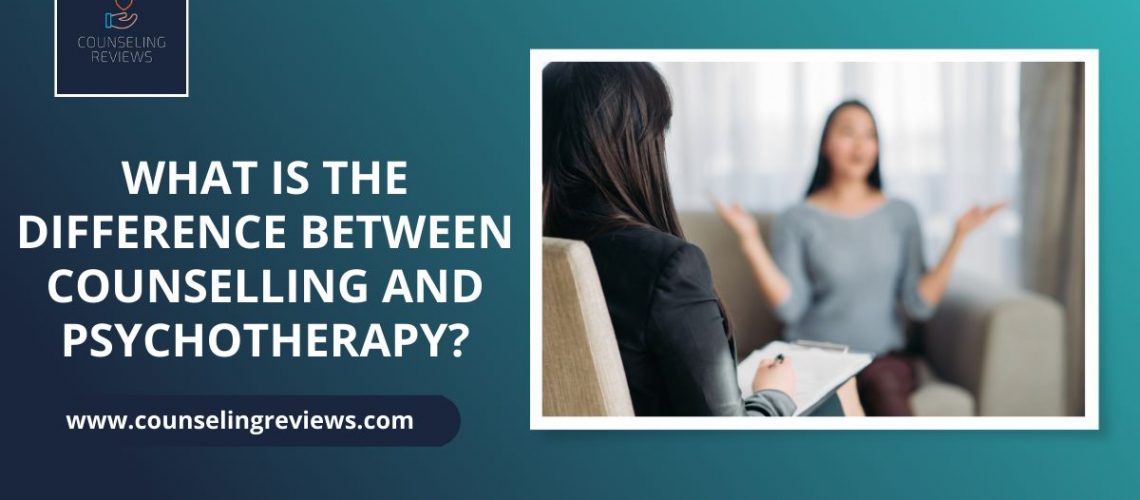 difference between counseling and psychotherapy
